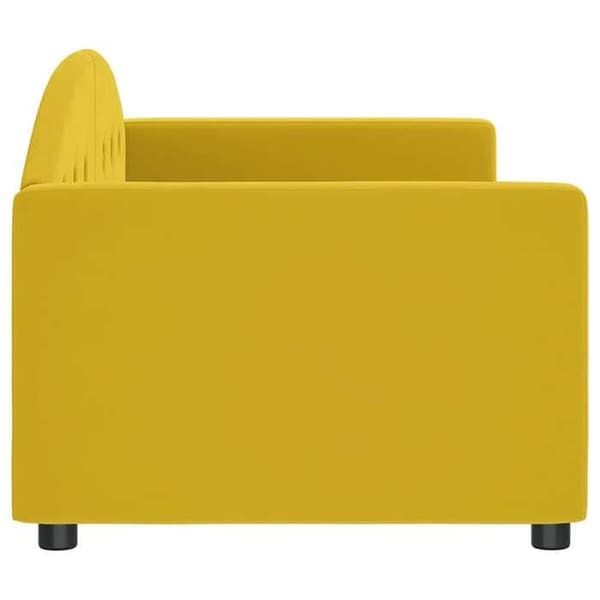 Maison Exclusive - Sängsoffa utan madrass gul 80x200 cm sammet Gul