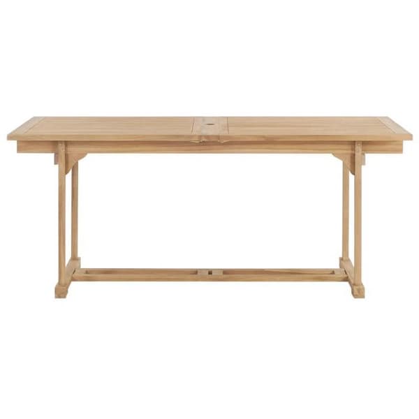Maison Exclusive - Utökningsbart trädgårdsbord 180-280x100x75 cm i solid teak