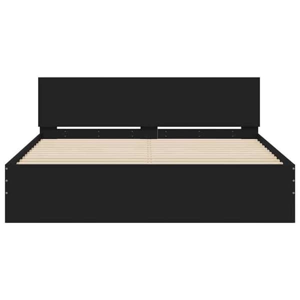 Maison Exclusive - Sengestel uden madras sort 140x200 cm
