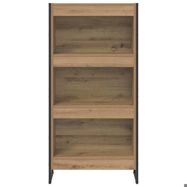 Maison Exclusive - Bibliotek 60 x 30 x 121 cm Ingenjörsträ Eik hantverk