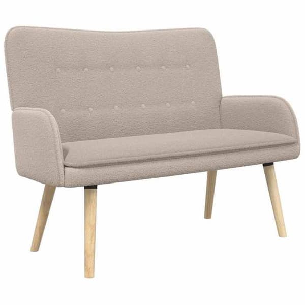 Maison Exclusive - Sofa 2 pladser Lys grå 115 x 61 x 87 cm Bouclé
