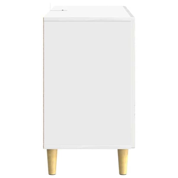 Maison Exclusive - Buffé Vit glänsande 89 x 34,5 x 60 cm Ingenjörsträ