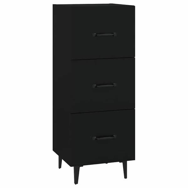 Maison Exclusive - Buffé Svart 34,5x34x90 cm Ingenjörsträ