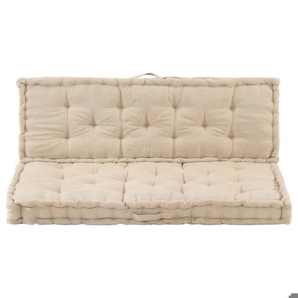 Pallkuddar - EXKLUSIV HEM - Set om 2 - Bomull - Beige - Tjock stoppning beige