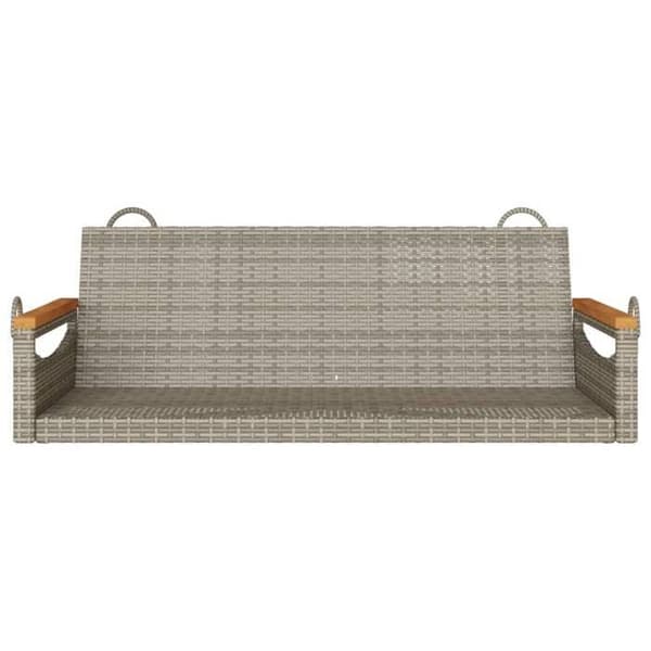 Maison Exclusive - Grå hängsoffa 109x62x40 cm flätad resin