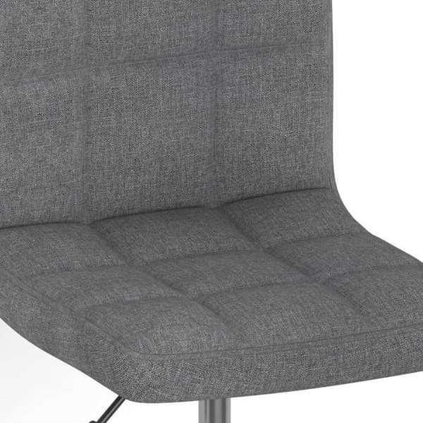 Maison Exclusive - Snurrande matstolar set om 4 Ljusgrå Tyg Ljusgrått