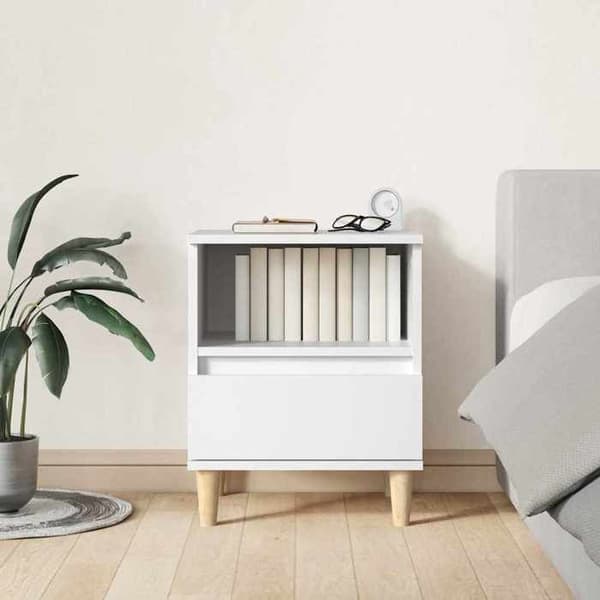 Maison Exclusive - Natborde 2 stk Hvid 40x35x50 cm