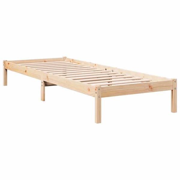 Maison Exclusive - Extra lång sängram utan madrass 90x220 cm massiv furu