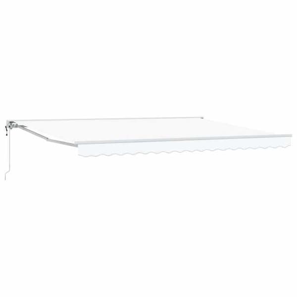 Maison Exclusive - Elektrisk utdragbar markis Vit 4 × 3 m