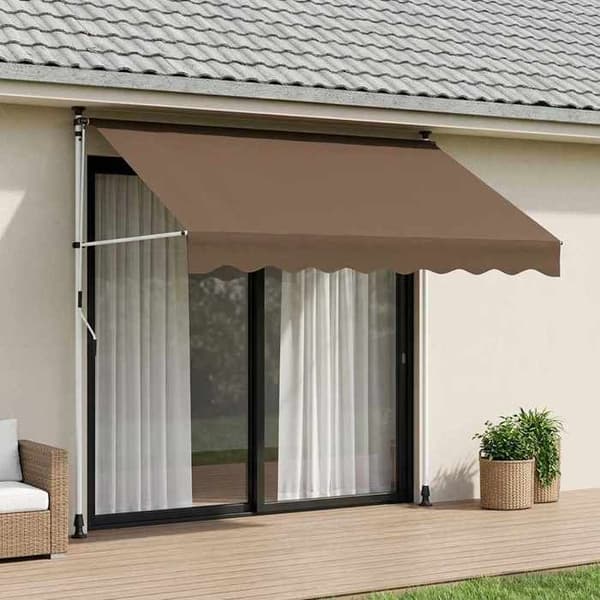 Maison Exclusive - Manuell utdragbar markis Taupe 300 cm