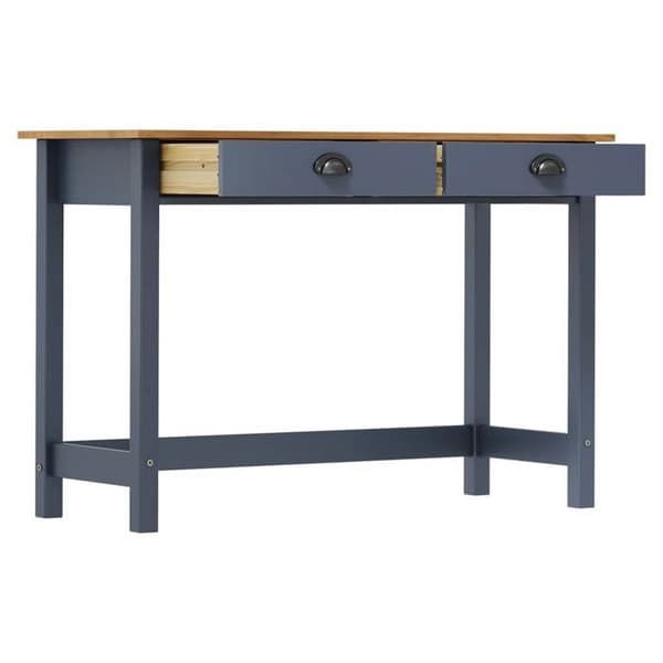 Maison Exclusive - Hill Range konsolipöytä 2 laatikolla Harmaa 110x45x74 cm Mänty Grå