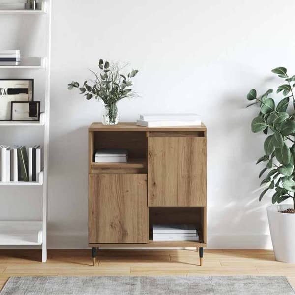 Maison Exclusive - Käsintehty tammi buffet 60 x 35 x 70 cm Ek
