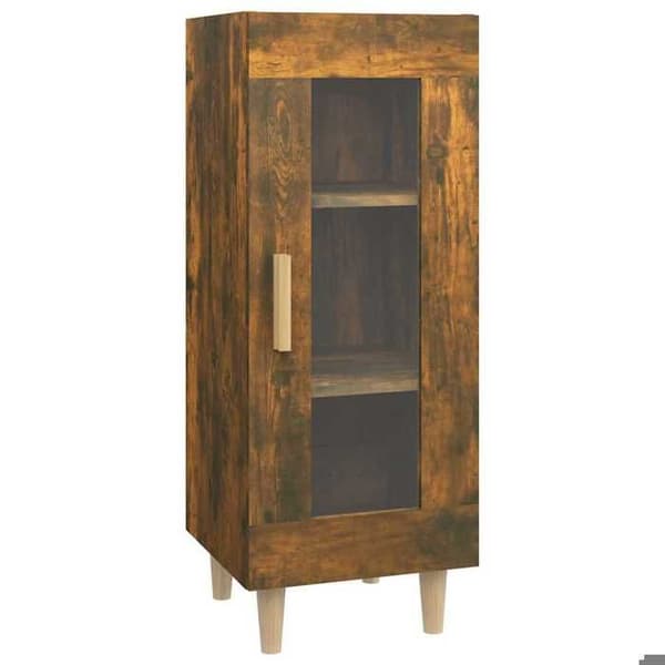 Maison Exclusive - Buffet Røget Eg 34,5x34x90 cm Ingeniørtræ