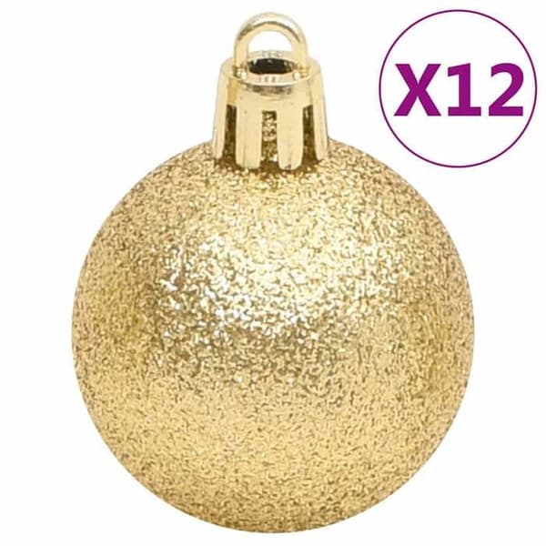 Maison Exclusive - Set med julkulor 112 st röd grön guld polystyren