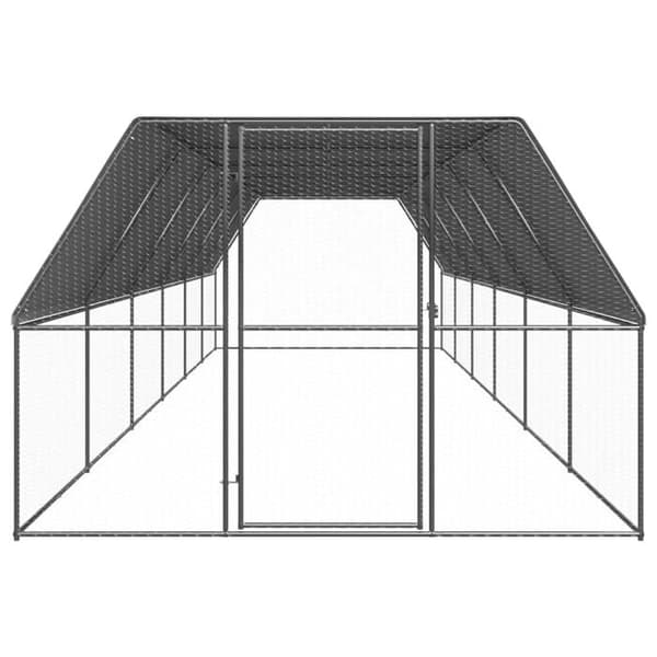 Maison Exclusive - Utomhus hönshus 3x12x2 m Galvaniserat stål