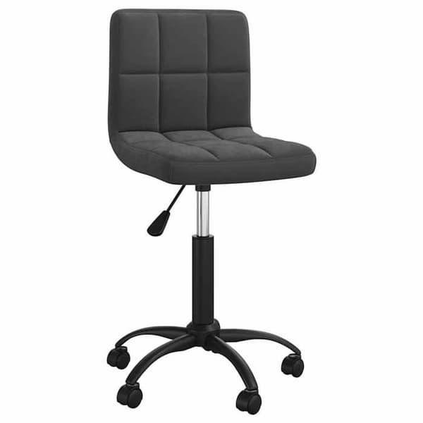 Maison Exclusive - Svart sammet snurrstol för kontor Svart