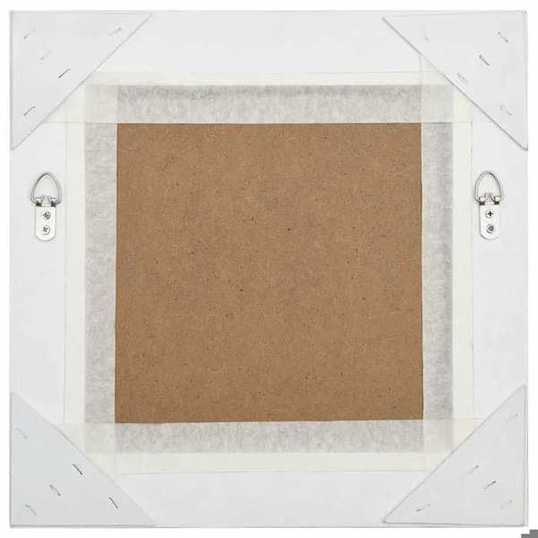 Maison Exclusive - Barockstil väggspegel 40x40 cm Silverfärgad