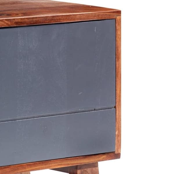 TV-møbel - MAISON EXCLUSIVE - Maison Exclusive - Grå - Massivt træ - 140x30x45 cm Grå