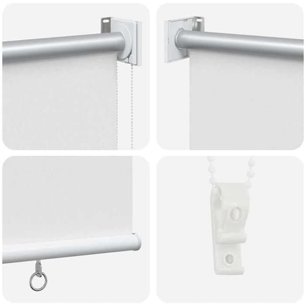 Maison Exclusive - Rullande utomhusbutik UV-skydd Vit Polyester