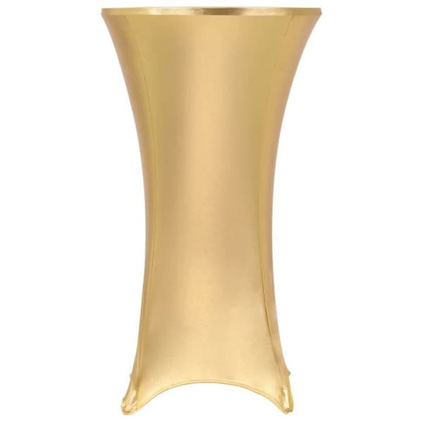 Udtrækkelig dækkeserviet - Eksklusivt Hus - Guld - Diameter 70 cm - 10% Elastan gyllene