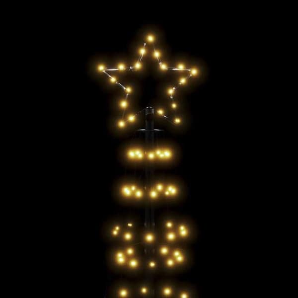 LED-juletræ - EKSKLUSIV HUS - 300 cm - 570 LED - Varm hvid - 8 lys effekter Vit varm