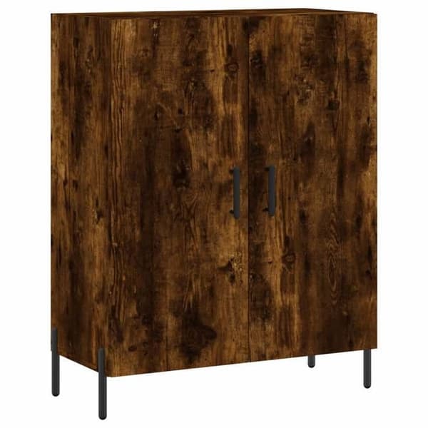 Maison Exclusive - Buffé i rökig ek 69,5x34x90 cm ingenjörsträ