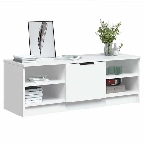Maison Exclusive - TV-möbel Vit 102x35,5x36,5 cm Ingenjörsträ