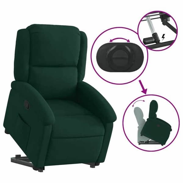 Maison Exclusive - Grön sammet recliner