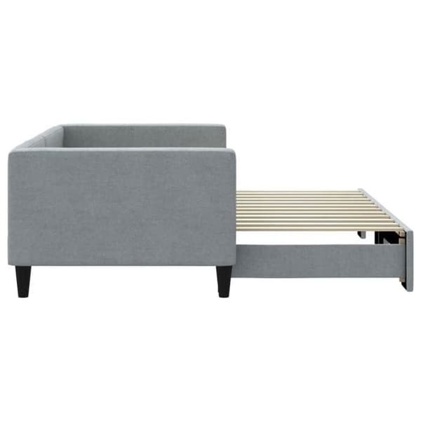 Päivävuode - MAISON EXCLUSIVE - Maison Exclusive - vuodesohva - vaaleanharmaa - 90x200 cm Ljusgrått
