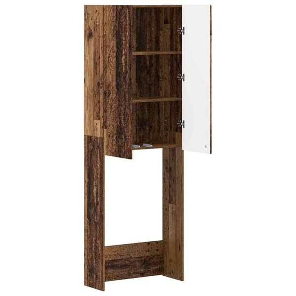 Maison Exclusive - Toilettskabe DELFT Antik træ 66 x 25,5 x 190 cm