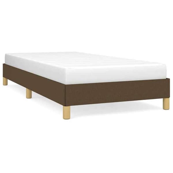 Maison Exclusive - Sengestel uden madras mørkebrun 90x190 cm stof