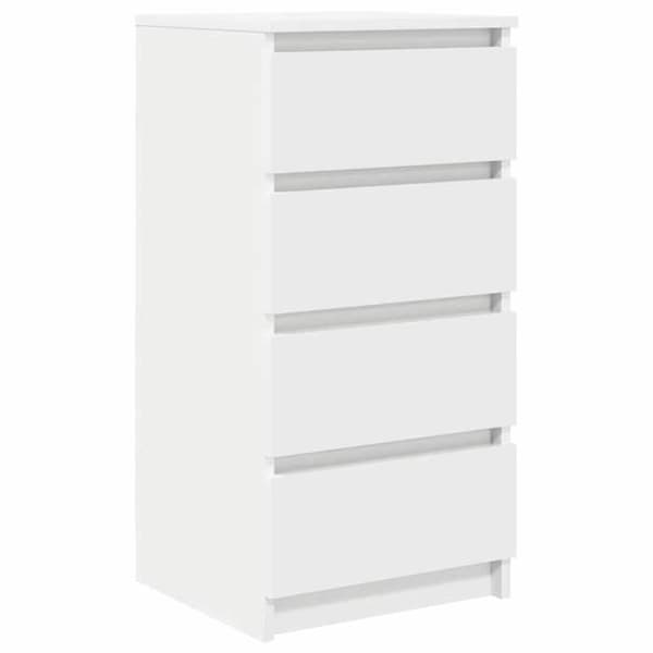Maison Exclusive - Hvid buffet 37,5x35x76 cm ingeniørtræ