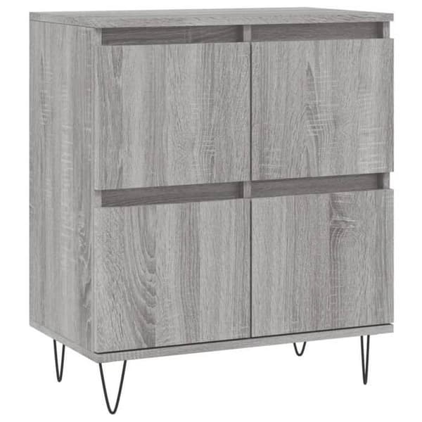 Dressoar / Buffé - Bufféer 3 st - Sonoma grå - Hållbart ingenjörsträ - Stort förvaringsutrymme Sonoma grå
