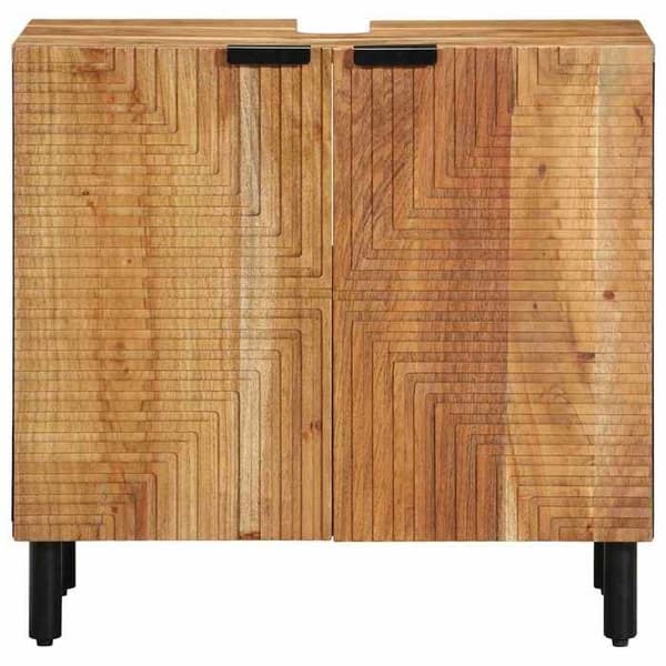 Underskåp för handfat - EXKLUSIV HEM - 62 x 33 x 58 cm - Brun - Ingenjörsträ - Nutida brun