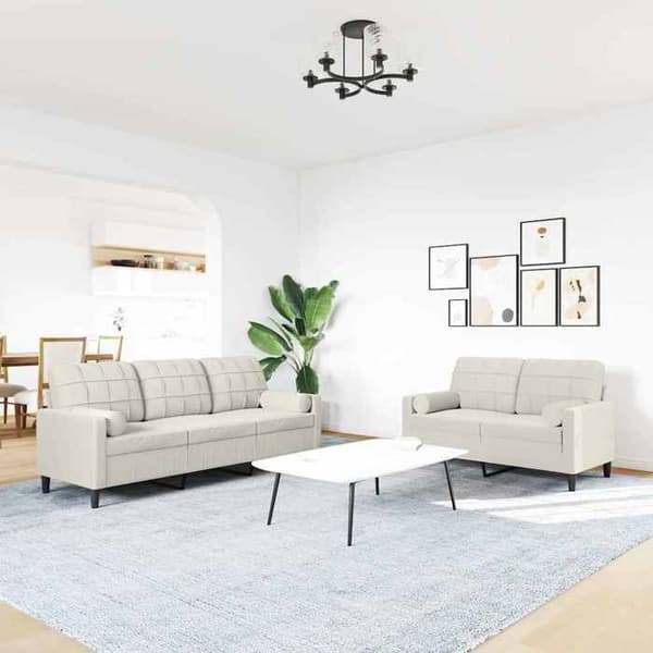 Maison Exclusive - Sæt af 2 sofaer med puder og velourpuder