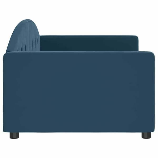 Maison Exclusive - Sängsoffa utan madrass blå 90x200 cm sammet blå