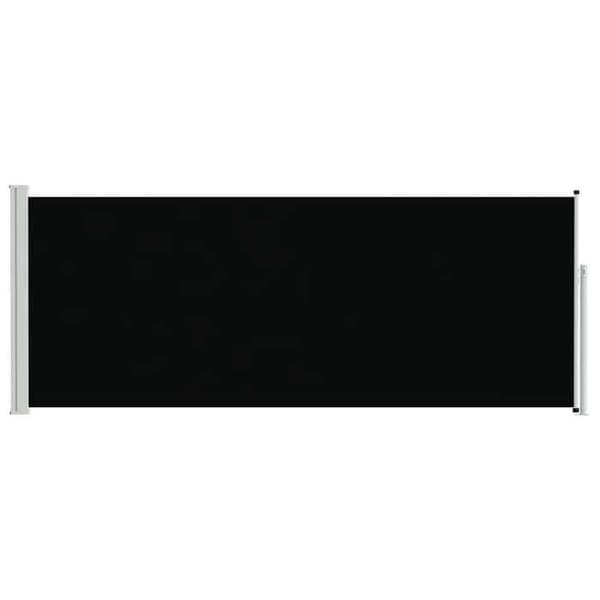 Maison Exclusive - Fällbart sidotak 117x314 cm Svart