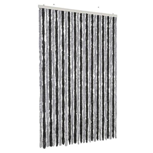 Fluegardin - EKSKLUSIV HUS - Chenille - 118x220 cm - Grå - Til dør