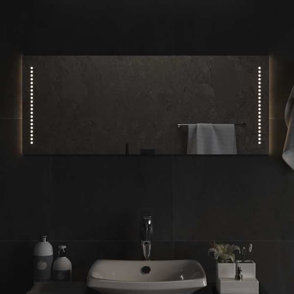 Maison Exclusive - Transparent LED-badrumsspegel 100 x 40 cm