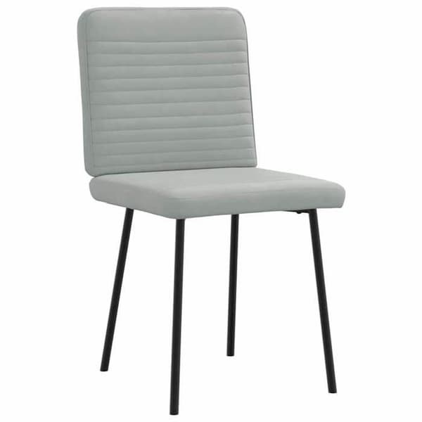 Maison Exclusive - Matstolar set om 4 Ljusgrå Sammet