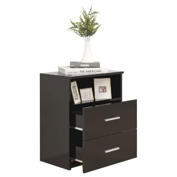 Maison Exclusive - Natborde 2 stk Sort 50x32x60 cm Svart