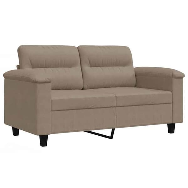 Maison Exclusive - Soffa 2-sits Taupe 120 cm Mikrofiber