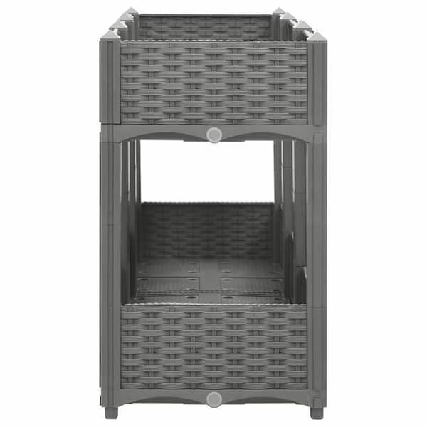 Maison Exclusive - Hævet seng 120x40x71 cm Polypropylen ljusgrått