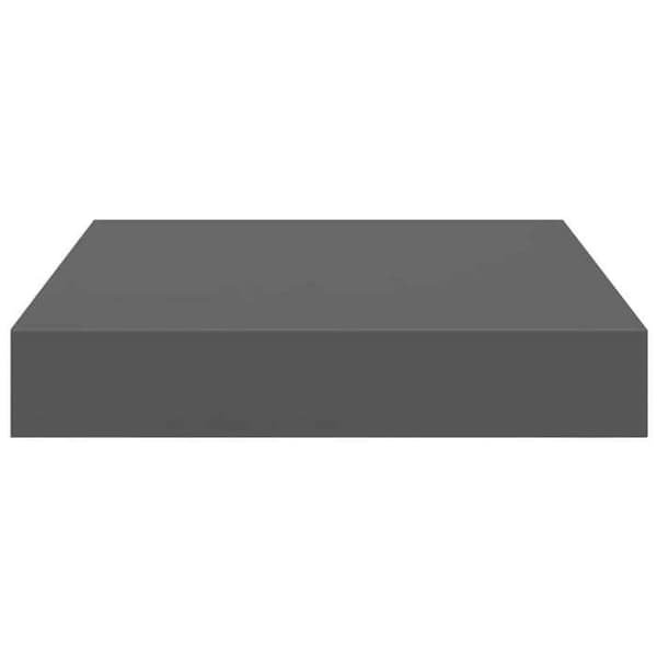 Maison Exclusive - Kelluva seinähylly Harmaa kiiltävä 23x23,5x3,8 cm MDF Glänsande grå