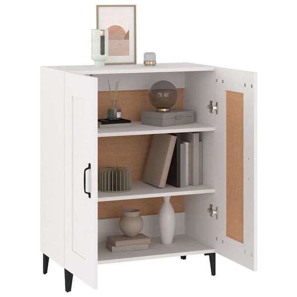 Maison Exclusive - Valkoinen buffet 69,5x34x90 cm Tekninen puu