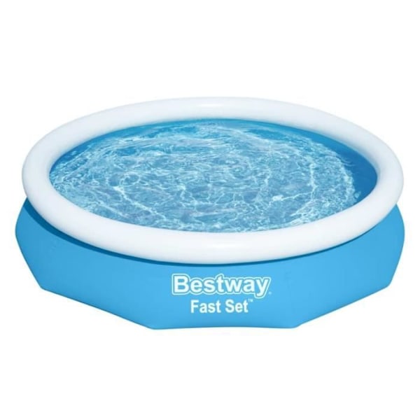 Uppblåsbar pool - Bestway - Fast Set 305x66 cm - 3 200 L - Blå Blå