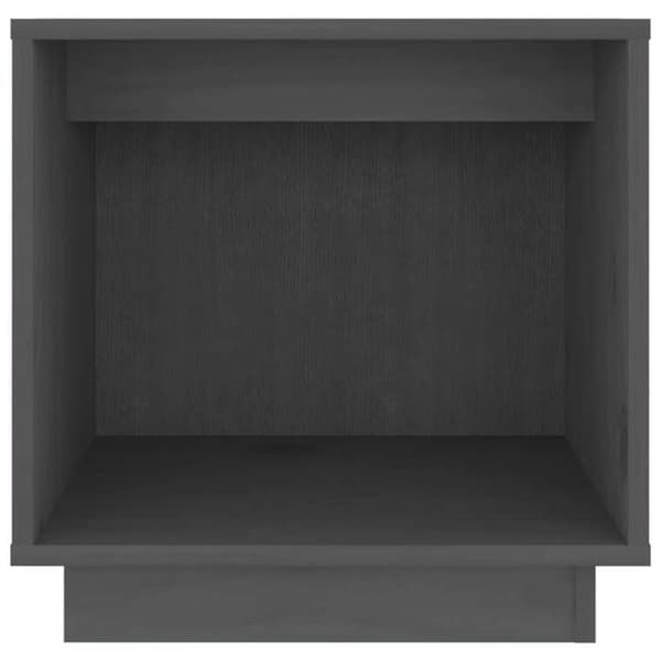 Yöpöydät - Maison Exclusive - Harmaa - Massiivipuu - 40x30x40 cm Grå