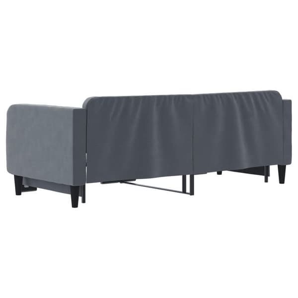 Maison Exclusive - Päivävuode, jossa on alavuode ilman patjaa, tummanharmaa 90x200 cm Mörkgrå