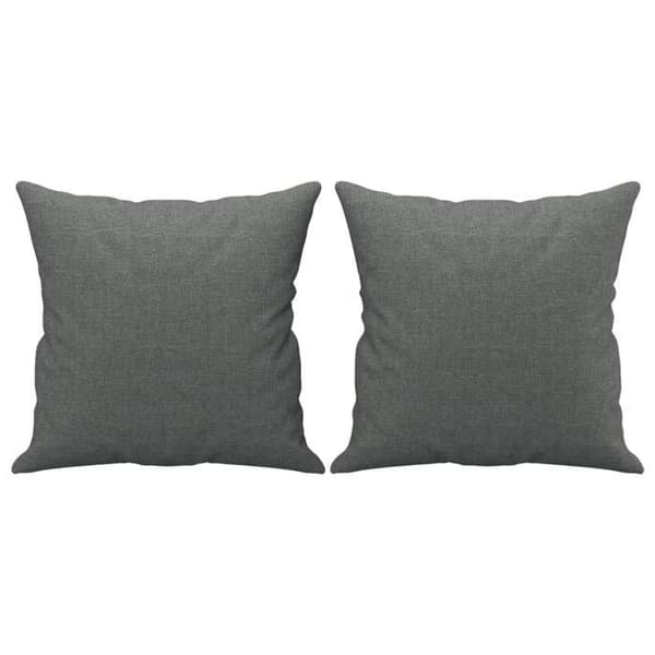 Maison Exclusive - Soffa 2 platser med mörkgrå kuddar 120 cm tyg Mörkgrå