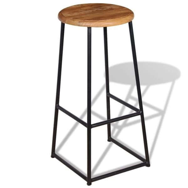 Maison Exclusive - Barstolar set om 2 i massivt teakträ brun